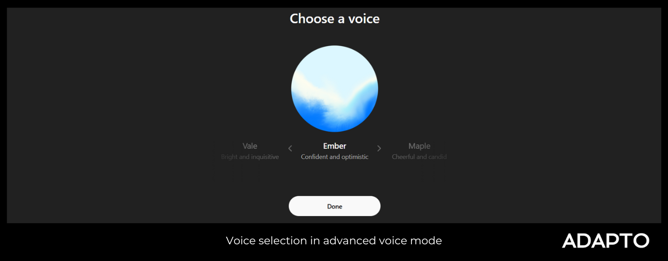 Using advance voice mode for brainstorming with ChatGPT